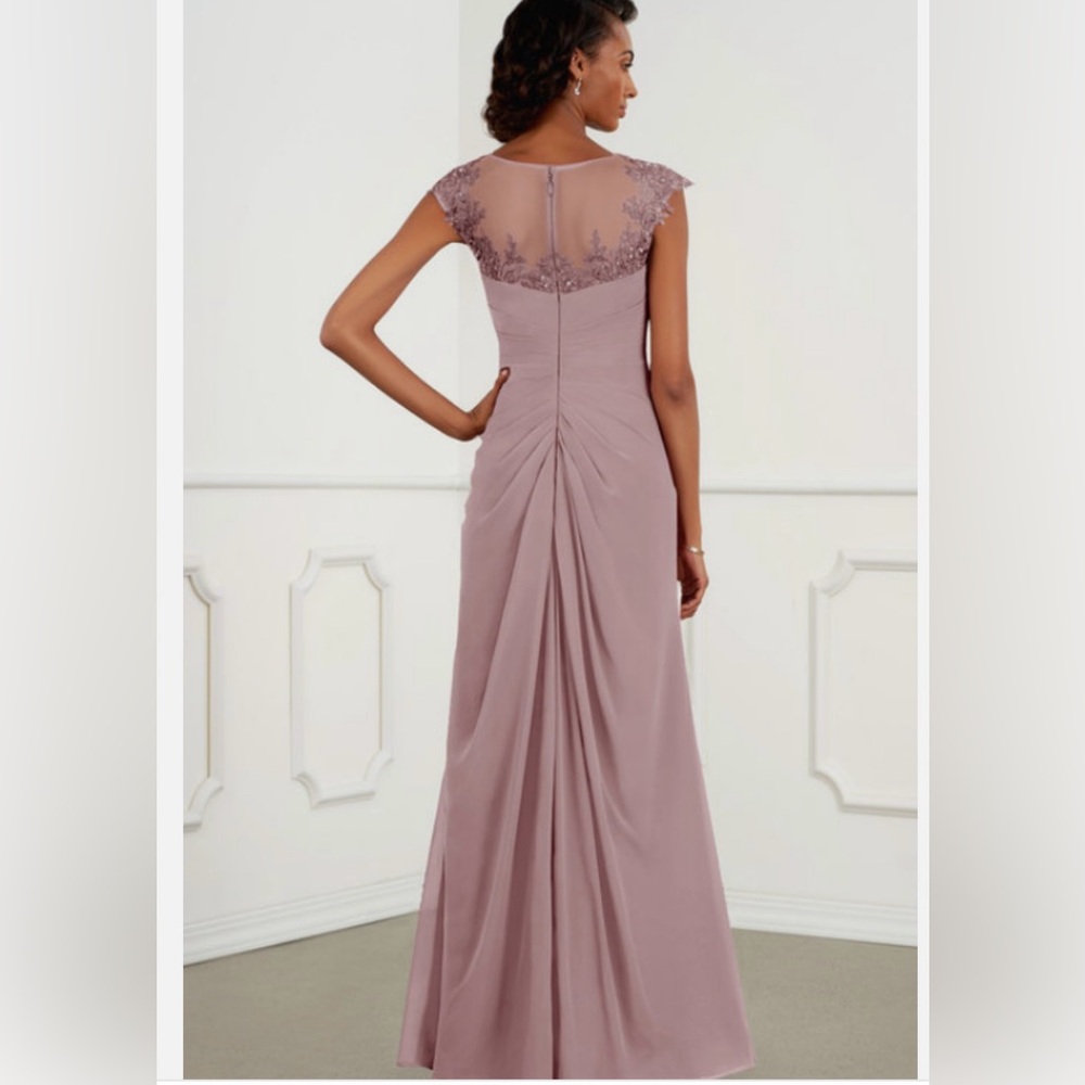 AZAZIE NWT "Libby" Mother/Aunt of the Bride Dusty Rose Bridesmaid/Prom Dress 6 - Picture 4 of 16